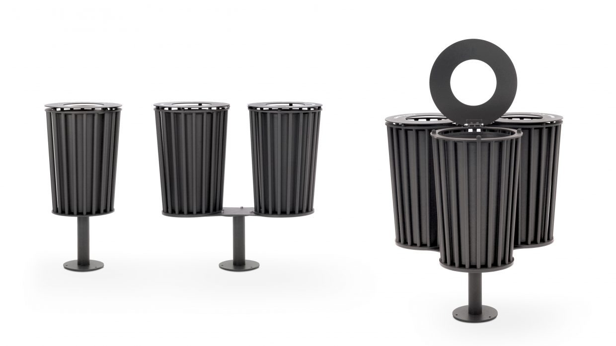 .015 Small Litter Bins Urbantime by Diemmebi