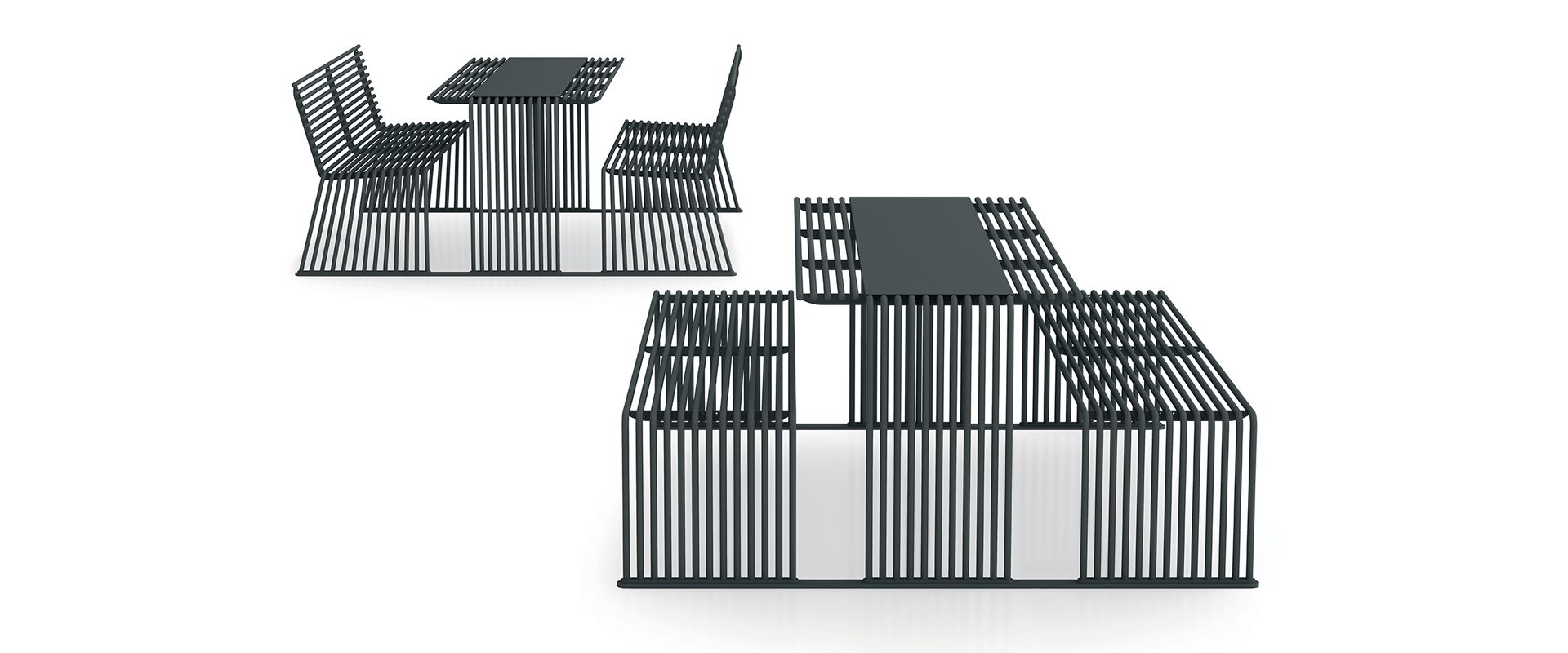 .015 Table + bancs intégrés