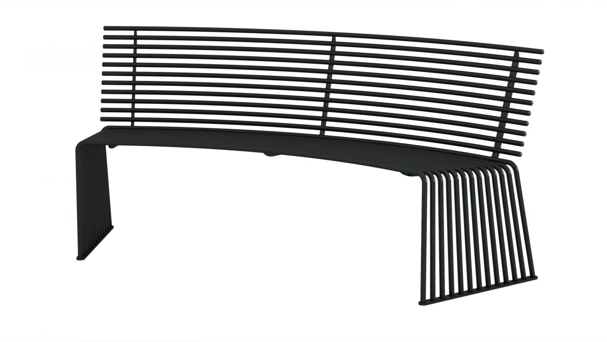 .015 Flache Sitzbank konkav oder konvex Urbantime by Diemmebi