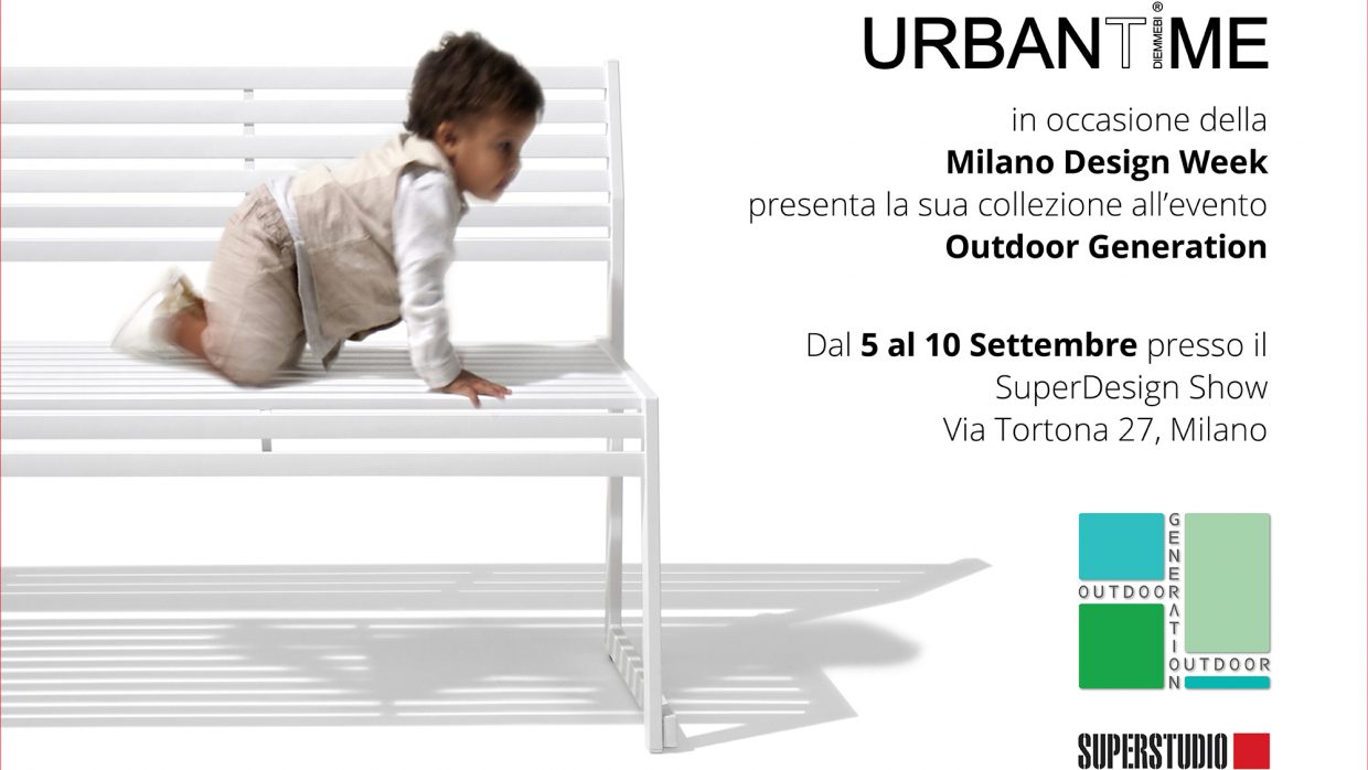 Fuorisalone 2021 | Outdoor generation Urbantime by Diemmebi