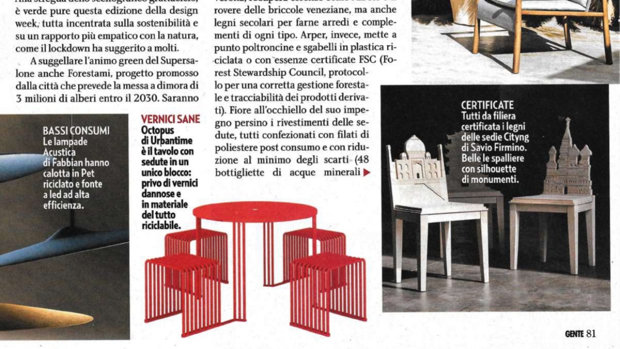 GENTE, OCTOPUS.015 E CHAISE LONGUE.H24 Urbantime by Diemmebi