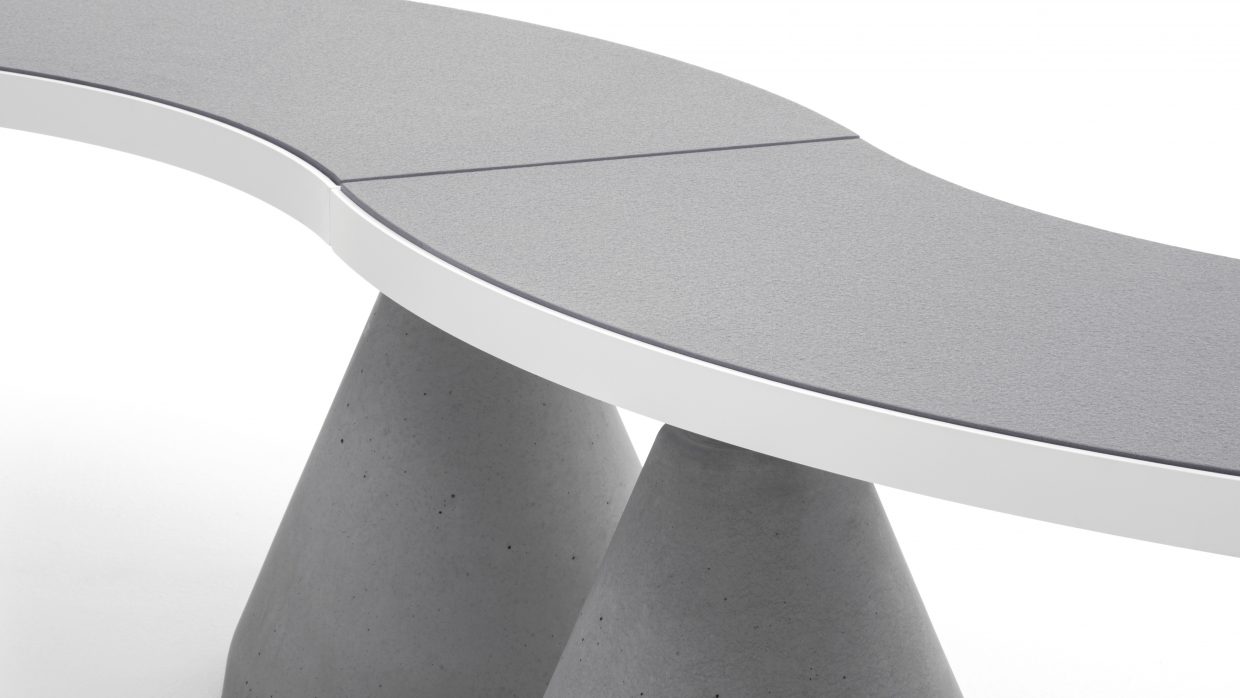 SEMPREVERDE.040: SEATS WITH LAPITEC® SINTERED STONE Urbantime by Diemmebi